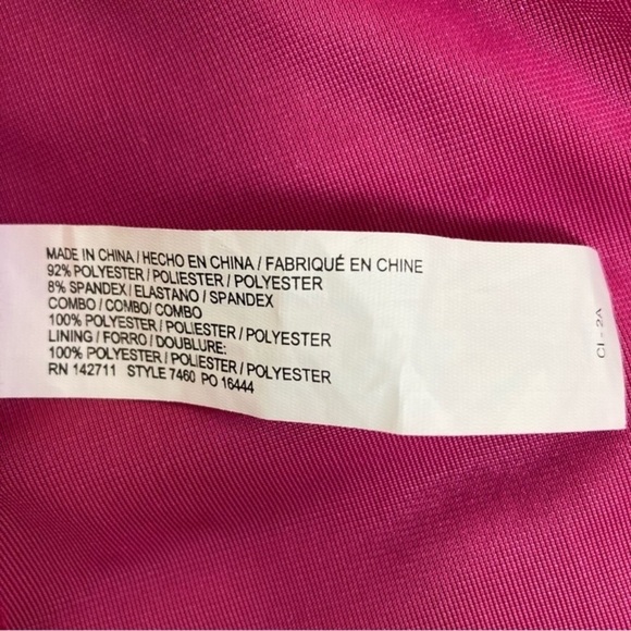 Eloquii Hot Pink Velvet Cowl Back Maxi with Black Tie Belt - Picture 14 of 16